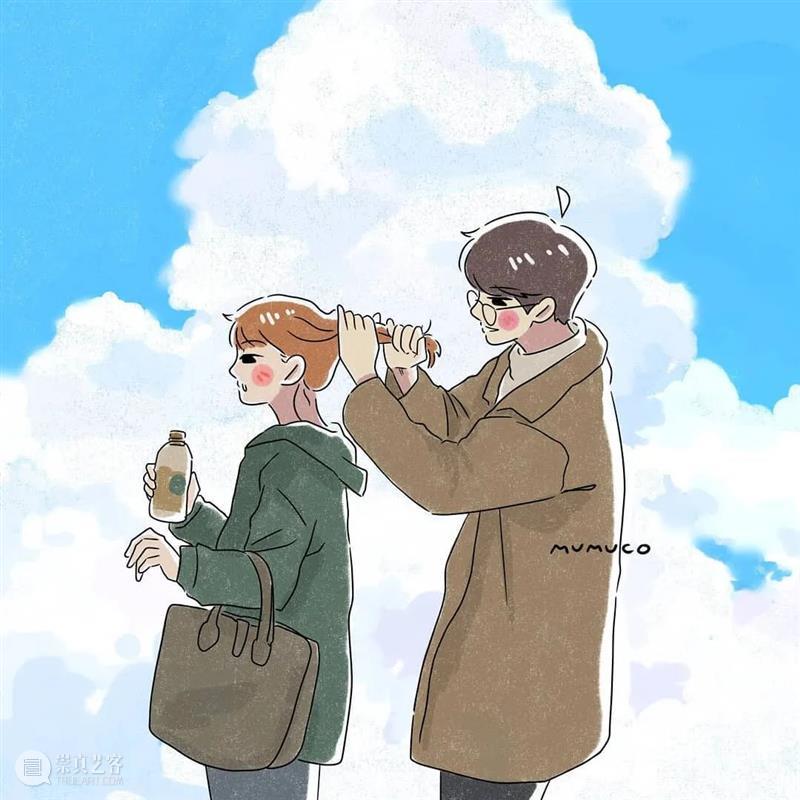 双向奔赴的爱情太甜了 爱情 菲律宾 插画师@mumuco 线条 配色 恋人 点滴 样子 温馨 作品 崇真艺客