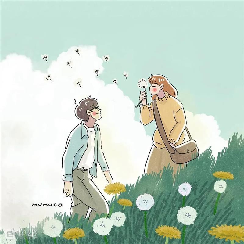 双向奔赴的爱情太甜了 爱情 菲律宾 插画师@mumuco 线条 配色 恋人 点滴 样子 温馨 作品 崇真艺客