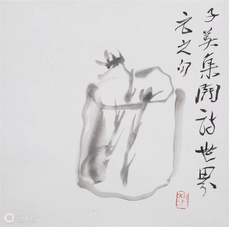 衲子画作:“当代文人画最后的经典” 衲子 文人 经典 画作 老师 海报 贾廷峰 先生 中国 文人画 崇真艺客