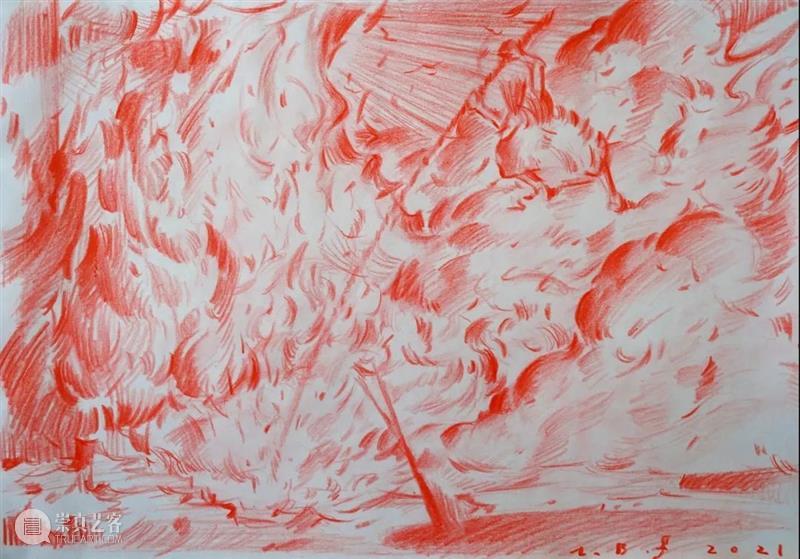 看哪，这火！— 论张博夫的绘画语言转向 张博夫 语言 旷野 纸上 paper 姚斯青 张博 作品 画面 内容 崇真艺客