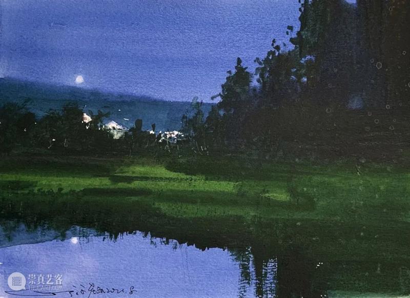 水色氛围里的暮色 水色 氛围 暮色 高文杰 老头 行头 LOFTER 水彩 画师 腾讯 崇真艺客