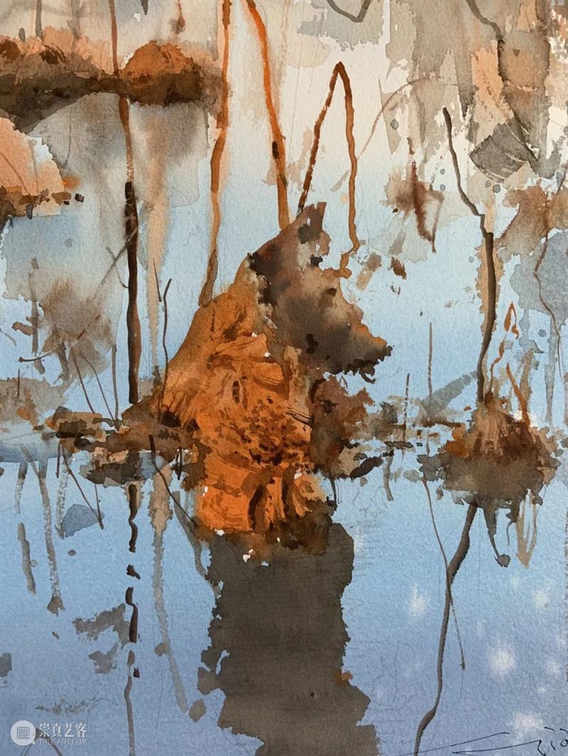 水色氛围里的暮色 水色 氛围 暮色 高文杰 老头 行头 LOFTER 水彩 画师 腾讯 崇真艺客