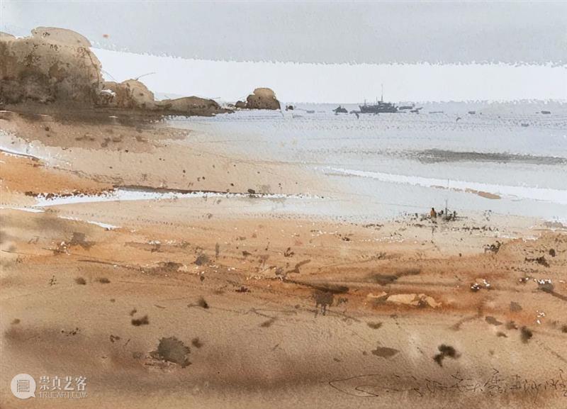 水色氛围里的暮色 水色 氛围 暮色 高文杰 老头 行头 LOFTER 水彩 画师 腾讯 崇真艺客