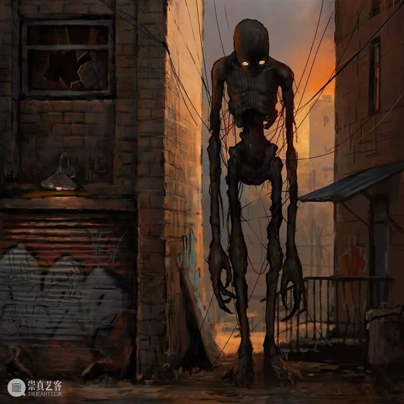 孤独游走的骷髅人 ​ 骷髅人 乌克兰 插画师 Boris 题材 艺术 作品 骷髅 特色 画面 崇真艺客
