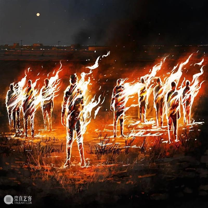 孤独游走的骷髅人 ​ 骷髅人 乌克兰 插画师 Boris 题材 艺术 作品 骷髅 特色 画面 崇真艺客
