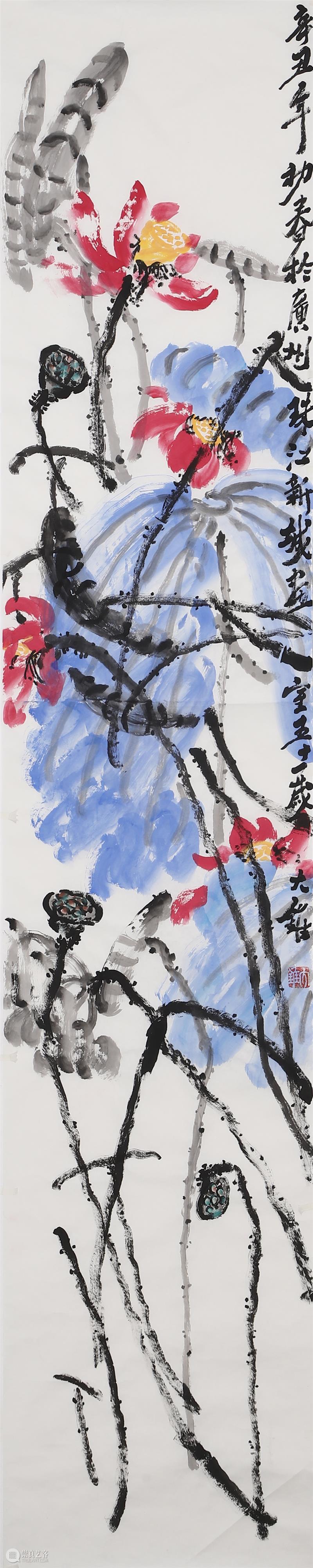 顶天立地——大锥巨写意花鸟作品  手辰 大锥巨写意花鸟 作品 香港 画家 大名 张先慧 赣州 广州 工作室 nbsp 崇真艺客