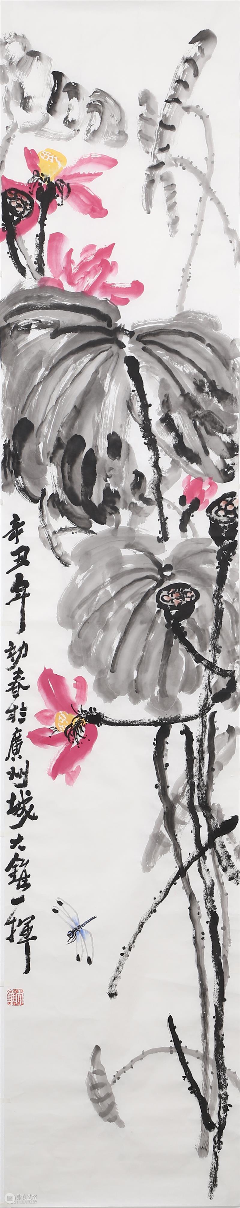 顶天立地——大锥巨写意花鸟作品  手辰 大锥巨写意花鸟 作品 香港 画家 大名 张先慧 赣州 广州 工作室 nbsp 崇真艺客