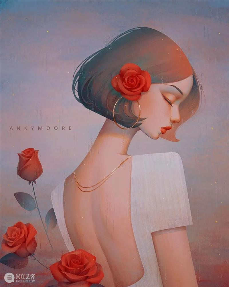 绘画丨她画的女性都好温柔，看上去跟平静的湖水一样 绘画 女性 湖水 上方 中国舞台美术学会 右上 星标 本文 画家 联盟 崇真艺客