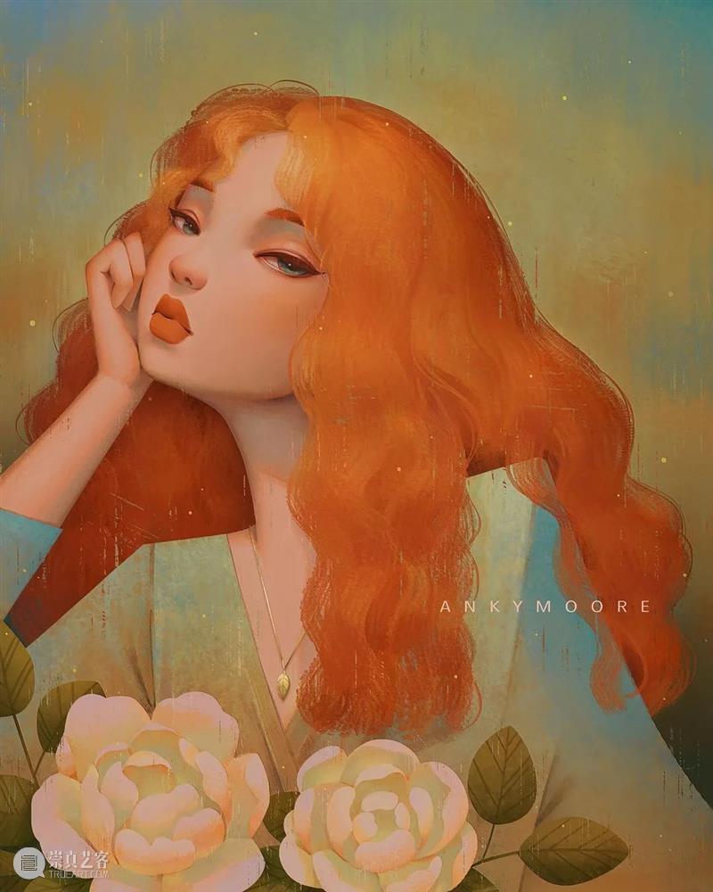 绘画丨她画的女性都好温柔，看上去跟平静的湖水一样 绘画 女性 湖水 上方 中国舞台美术学会 右上 星标 本文 画家 联盟 崇真艺客
