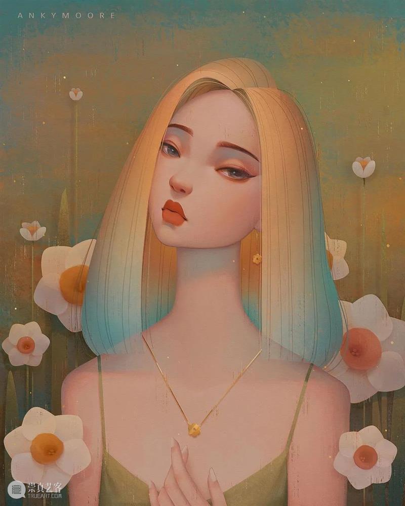 绘画丨她画的女性都好温柔，看上去跟平静的湖水一样 绘画 女性 湖水 上方 中国舞台美术学会 右上 星标 本文 画家 联盟 崇真艺客