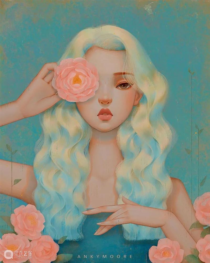绘画丨她画的女性都好温柔，看上去跟平静的湖水一样 绘画 女性 湖水 上方 中国舞台美术学会 右上 星标 本文 画家 联盟 崇真艺客