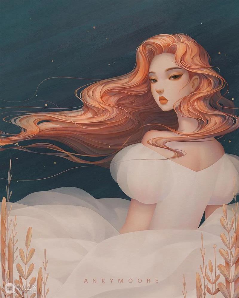 绘画丨她画的女性都好温柔，看上去跟平静的湖水一样 绘画 女性 湖水 上方 中国舞台美术学会 右上 星标 本文 画家 联盟 崇真艺客