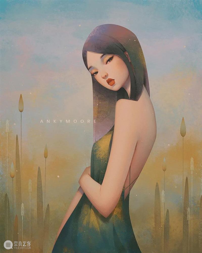 绘画丨她画的女性都好温柔，看上去跟平静的湖水一样 绘画 女性 湖水 上方 中国舞台美术学会 右上 星标 本文 画家 联盟 崇真艺客