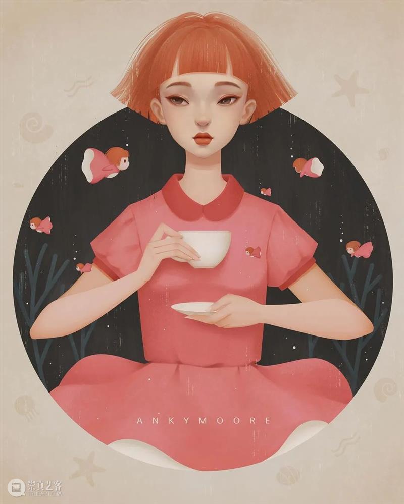 绘画丨她画的女性都好温柔，看上去跟平静的湖水一样 绘画 女性 湖水 上方 中国舞台美术学会 右上 星标 本文 画家 联盟 崇真艺客