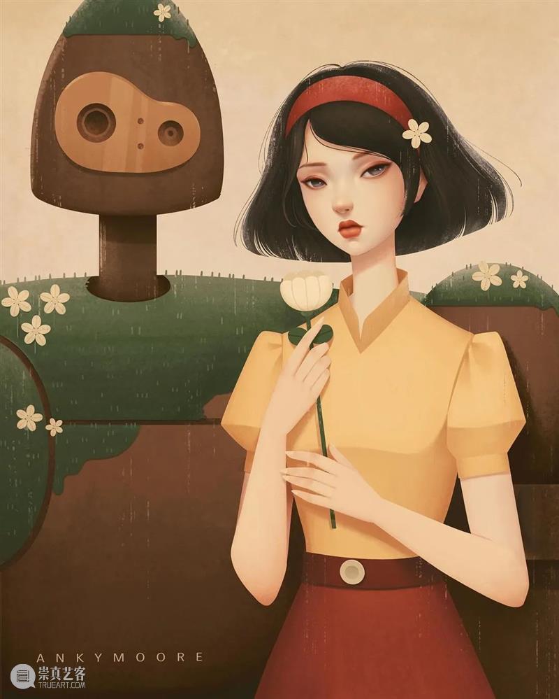绘画丨她画的女性都好温柔，看上去跟平静的湖水一样 绘画 女性 湖水 上方 中国舞台美术学会 右上 星标 本文 画家 联盟 崇真艺客