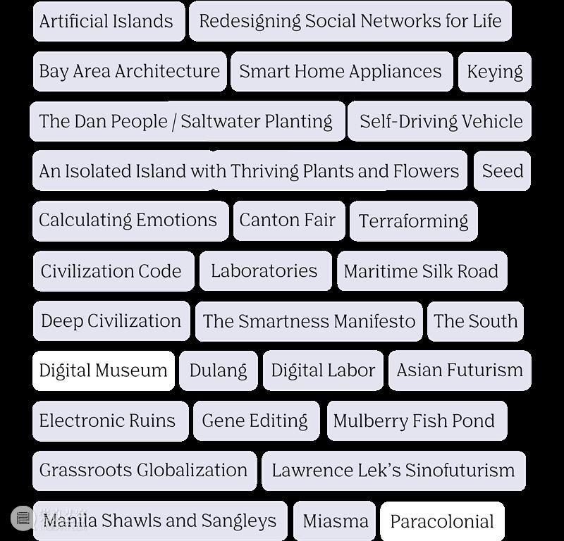GBA Keywords | Digital Museum, Paracolonial Para colonial GBA Keywords Museum spaces smart site artists art 崇真艺客