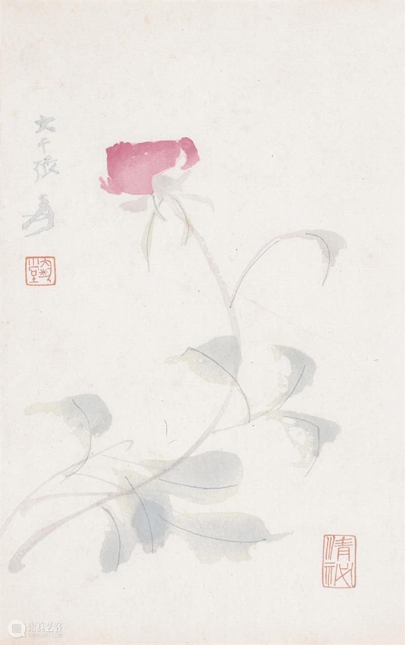 好好题诗咏玉钩——张大千画笺里的故事 咏玉钩 张大千 故事 张楠 文人画家 笺纸 画笺 文人画笺 此时 艺术 崇真艺客