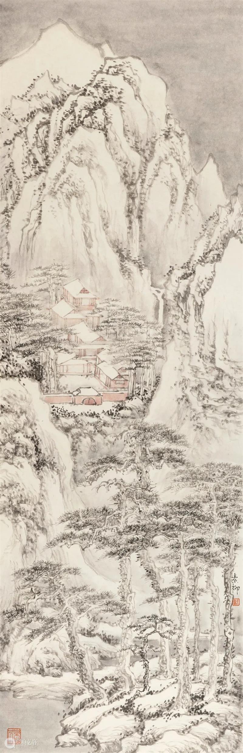 【山中】参展艺术家专栏｜王素柳&朱正 艺术家 专栏 王素柳 朱正 山中 山中何所有 林海钟 学生们 山水 作品 崇真艺客