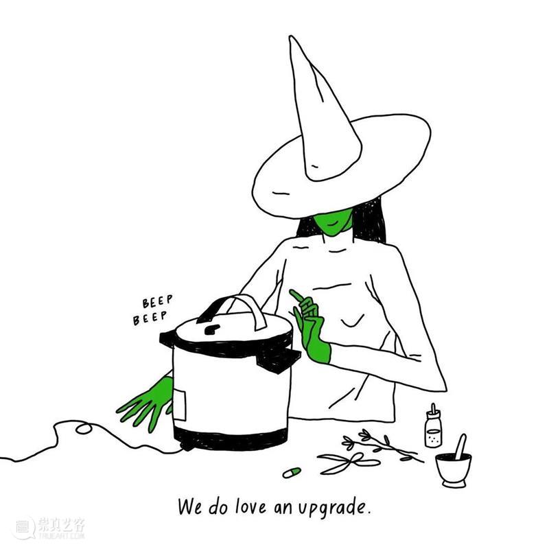 【简笔画】女巫的日常生活，居然有点可爱是怎么回事 女巫 日常生活 回事 END 崇真艺客