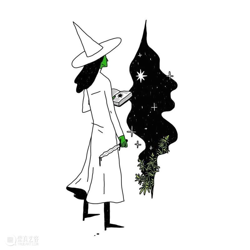 【简笔画】女巫的日常生活，居然有点可爱是怎么回事 女巫 日常生活 回事 END 崇真艺客
