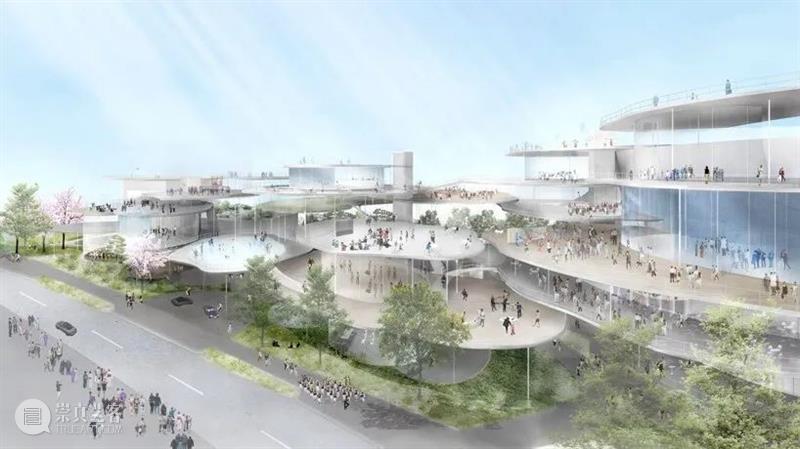 ‘花瓣’梯田，石上纯也‘德岛市文化艺术厅’方案公布 石上纯也 德岛市 文化 艺术 方案 花瓣 梯田 建筑 事务所 日本 崇真艺客