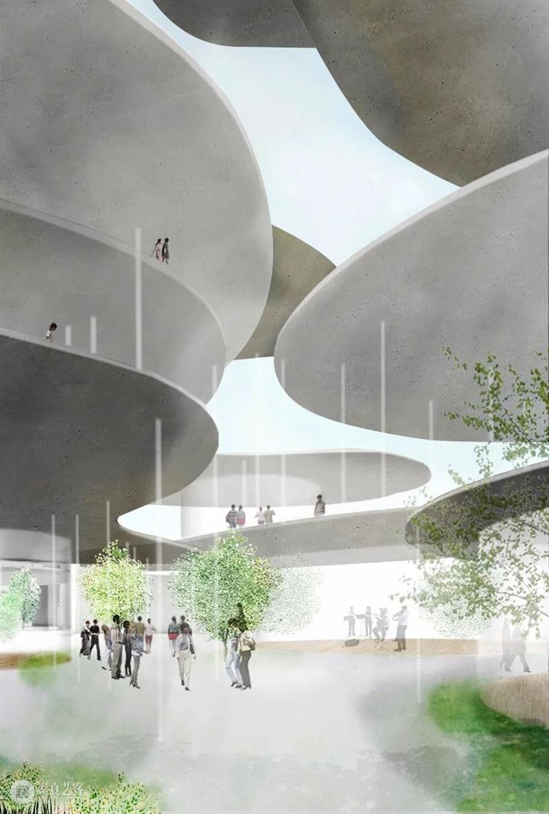 ‘花瓣’梯田，石上纯也‘德岛市文化艺术厅’方案公布 石上纯也 德岛市 文化 艺术 方案 花瓣 梯田 建筑 事务所 日本 崇真艺客