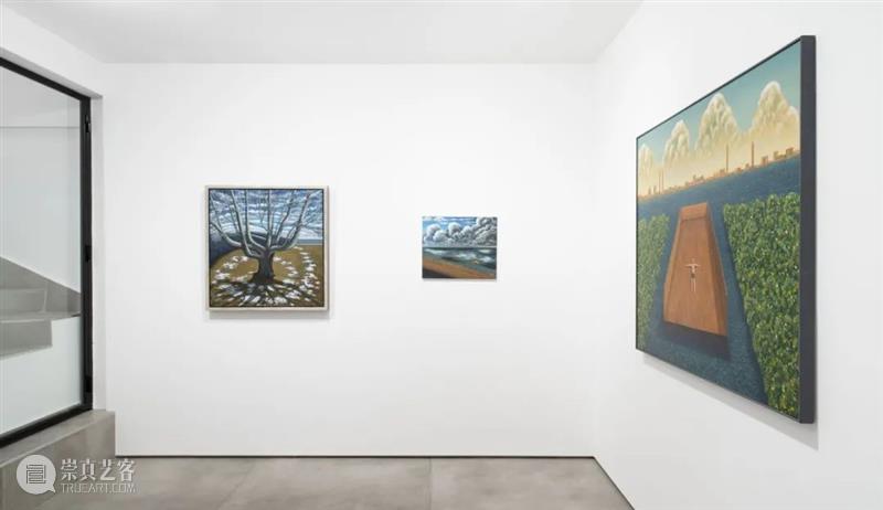 展览现场｜斯科特·卡恩（Scott Kahn）@ 阿尔敏·莱希 - 巴黎｜马蒂尼翁 斯科特 卡恩 莱希 巴黎 Scott Kahn 阿尔敏 现场 门廊 亚麻布 崇真艺客