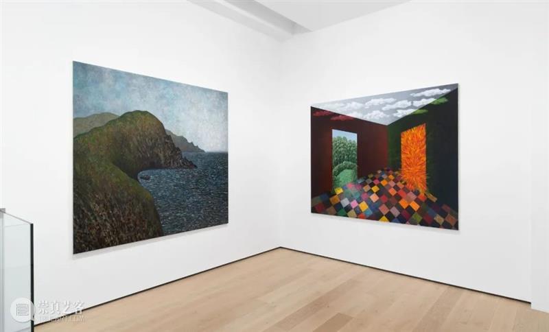 展览现场｜斯科特·卡恩（Scott Kahn）@ 阿尔敏·莱希 - 巴黎｜马蒂尼翁 斯科特 卡恩 莱希 巴黎 Scott Kahn 阿尔敏 现场 门廊 亚麻布 崇真艺客