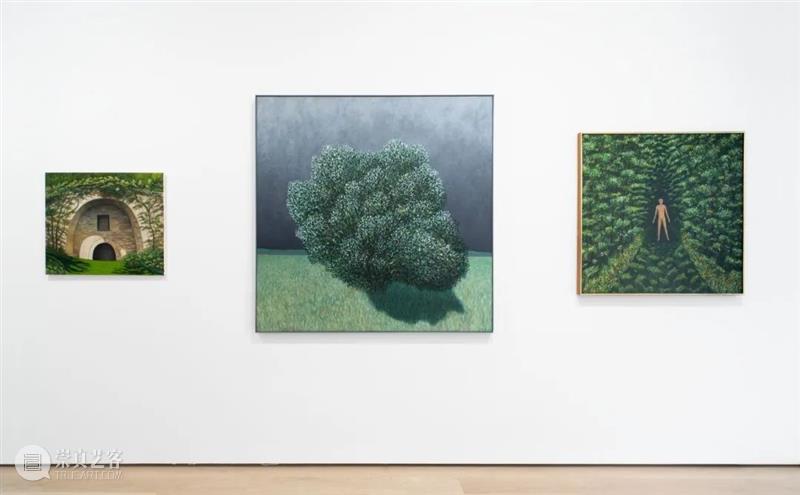 展览现场｜斯科特·卡恩（Scott Kahn）@ 阿尔敏·莱希 - 巴黎｜马蒂尼翁 斯科特 卡恩 莱希 巴黎 Scott Kahn 阿尔敏 现场 门廊 亚麻布 崇真艺客