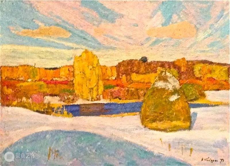 绘画︱色块分明、色彩丰富大胆的俄罗斯风景油画 油画 俄罗斯 绘画 色块 色彩 风景 上方 中国舞台美术学会 右上 星标 崇真艺客