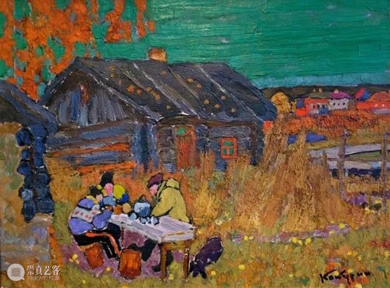 绘画︱色块分明、色彩丰富大胆的俄罗斯风景油画 油画 俄罗斯 绘画 色块 色彩 风景 上方 中国舞台美术学会 右上 星标 崇真艺客