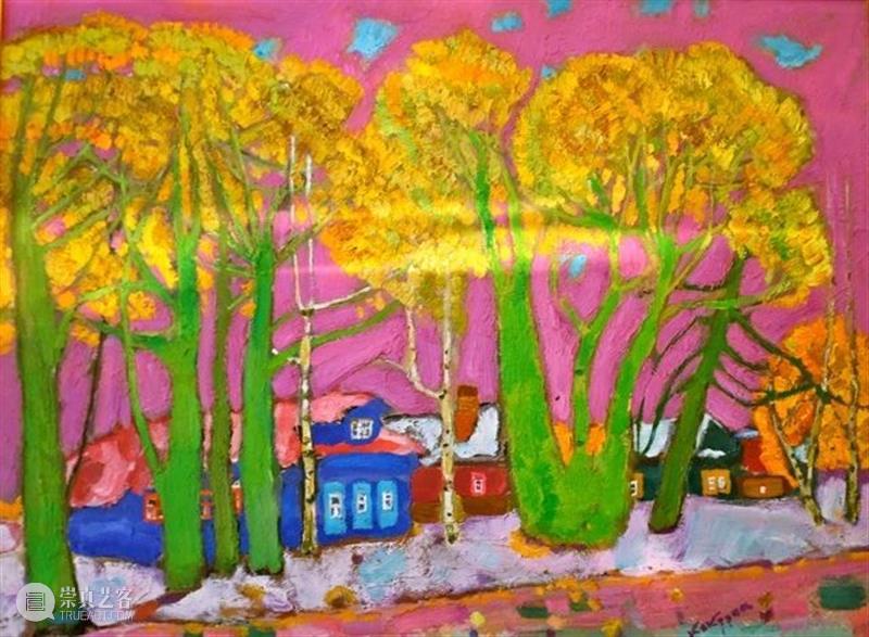 绘画︱色块分明、色彩丰富大胆的俄罗斯风景油画 油画 俄罗斯 绘画 色块 色彩 风景 上方 中国舞台美术学会 右上 星标 崇真艺客