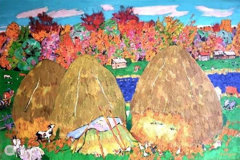 绘画︱色块分明、色彩丰富大胆的俄罗斯风景油画 油画 俄罗斯 绘画 色块 色彩 风景 上方 中国舞台美术学会 右上 星标 崇真艺客