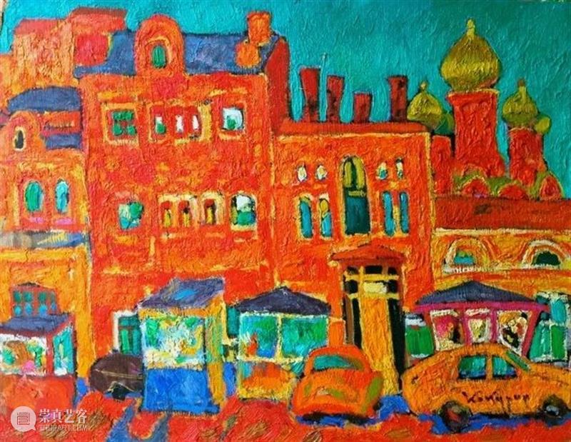 绘画︱色块分明、色彩丰富大胆的俄罗斯风景油画 油画 俄罗斯 绘画 色块 色彩 风景 上方 中国舞台美术学会 右上 星标 崇真艺客