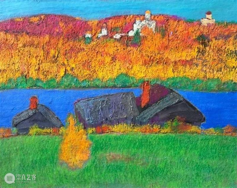 绘画︱色块分明、色彩丰富大胆的俄罗斯风景油画 油画 俄罗斯 绘画 色块 色彩 风景 上方 中国舞台美术学会 右上 星标 崇真艺客