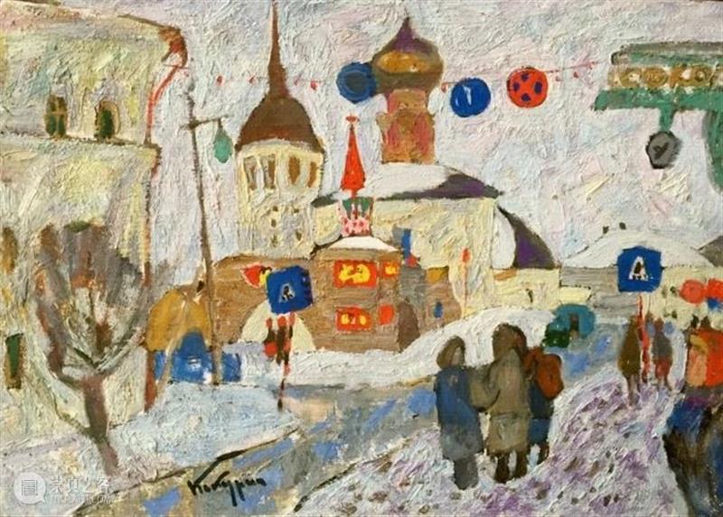 绘画︱色块分明、色彩丰富大胆的俄罗斯风景油画 油画 俄罗斯 绘画 色块 色彩 风景 上方 中国舞台美术学会 右上 星标 崇真艺客