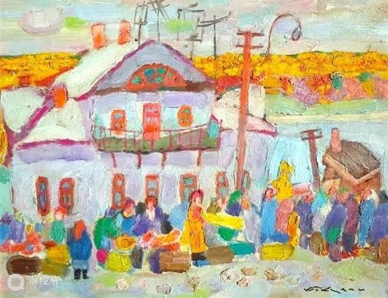 绘画︱色块分明、色彩丰富大胆的俄罗斯风景油画 油画 俄罗斯 绘画 色块 色彩 风景 上方 中国舞台美术学会 右上 星标 崇真艺客