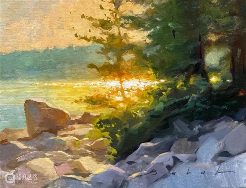 晨光中暮色里 晨光 暮色 户外 女画家 Olena Babak 殊荣 风景 诗歌 风光 崇真艺客