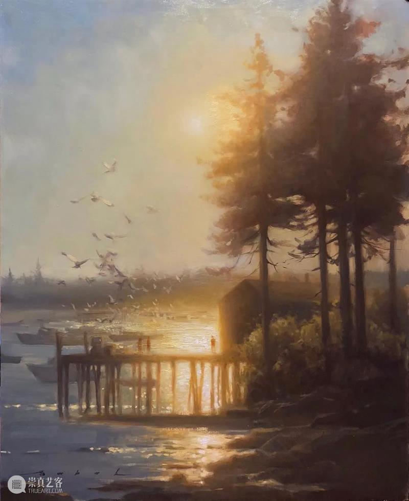 晨光中暮色里 晨光 暮色 户外 女画家 Olena Babak 殊荣 风景 诗歌 风光 崇真艺客
