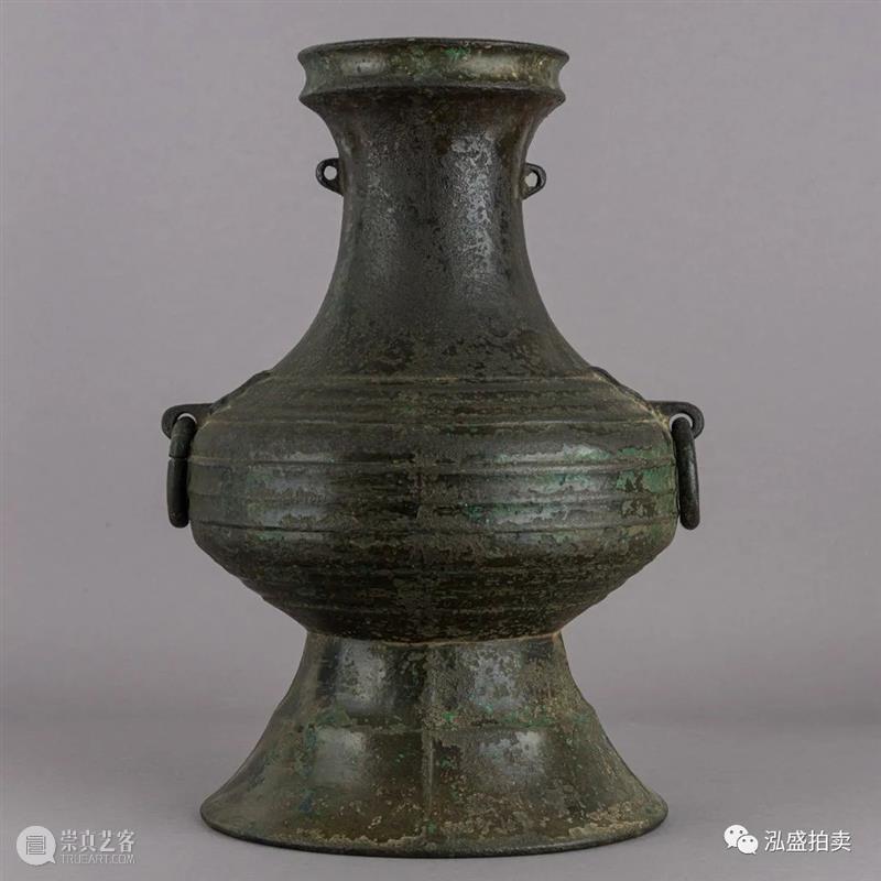 一件罕见的唐代青铜器-双龙耳盘口壶，具有中西亚艺术风格的藏品