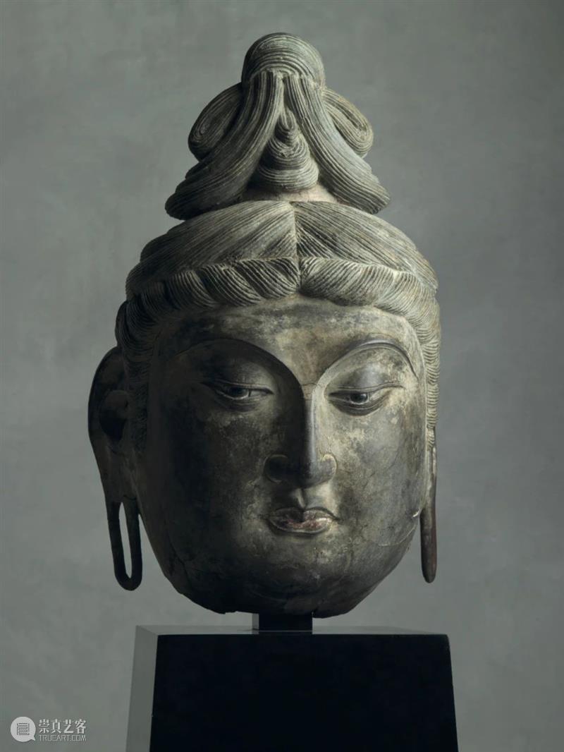 天价成交的造像：唐 夹纻干漆佛头像 夹纻干漆 头像 造像 天价 香港 苏富比 艺海 观涛 坂本五郎 中国 崇真艺客