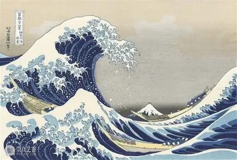浮世绘名家录·壹 | “为画痴狂”的葛饰北斋 葛饰北斋 浮世绘名家录 富岳三十六景神奈川冲浪里 许多人 印象 巨浪 富士山 神奈川冲浪里 富岳三十六景 画作 崇真艺客