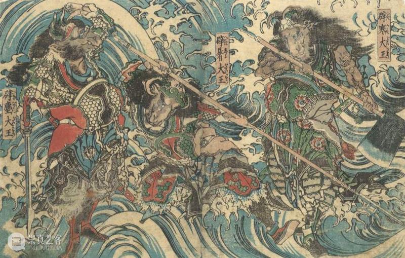浮世绘名家录·壹 | “为画痴狂”的葛饰北斋 葛饰北斋 浮世绘名家录 富岳三十六景神奈川冲浪里 许多人 印象 巨浪 富士山 神奈川冲浪里 富岳三十六景 画作 崇真艺客
