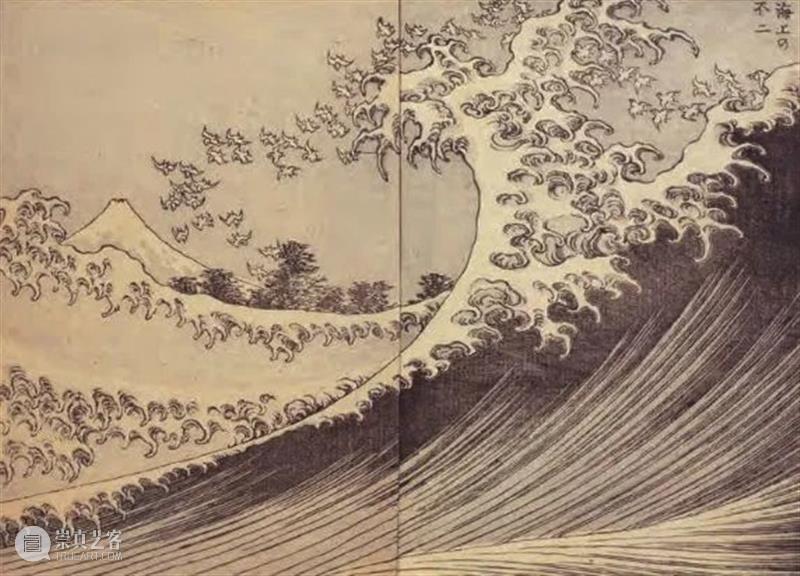浮世绘名家录·壹 | “为画痴狂”的葛饰北斋 葛饰北斋 浮世绘名家录 富岳三十六景神奈川冲浪里 许多人 印象 巨浪 富士山 神奈川冲浪里 富岳三十六景 画作 崇真艺客