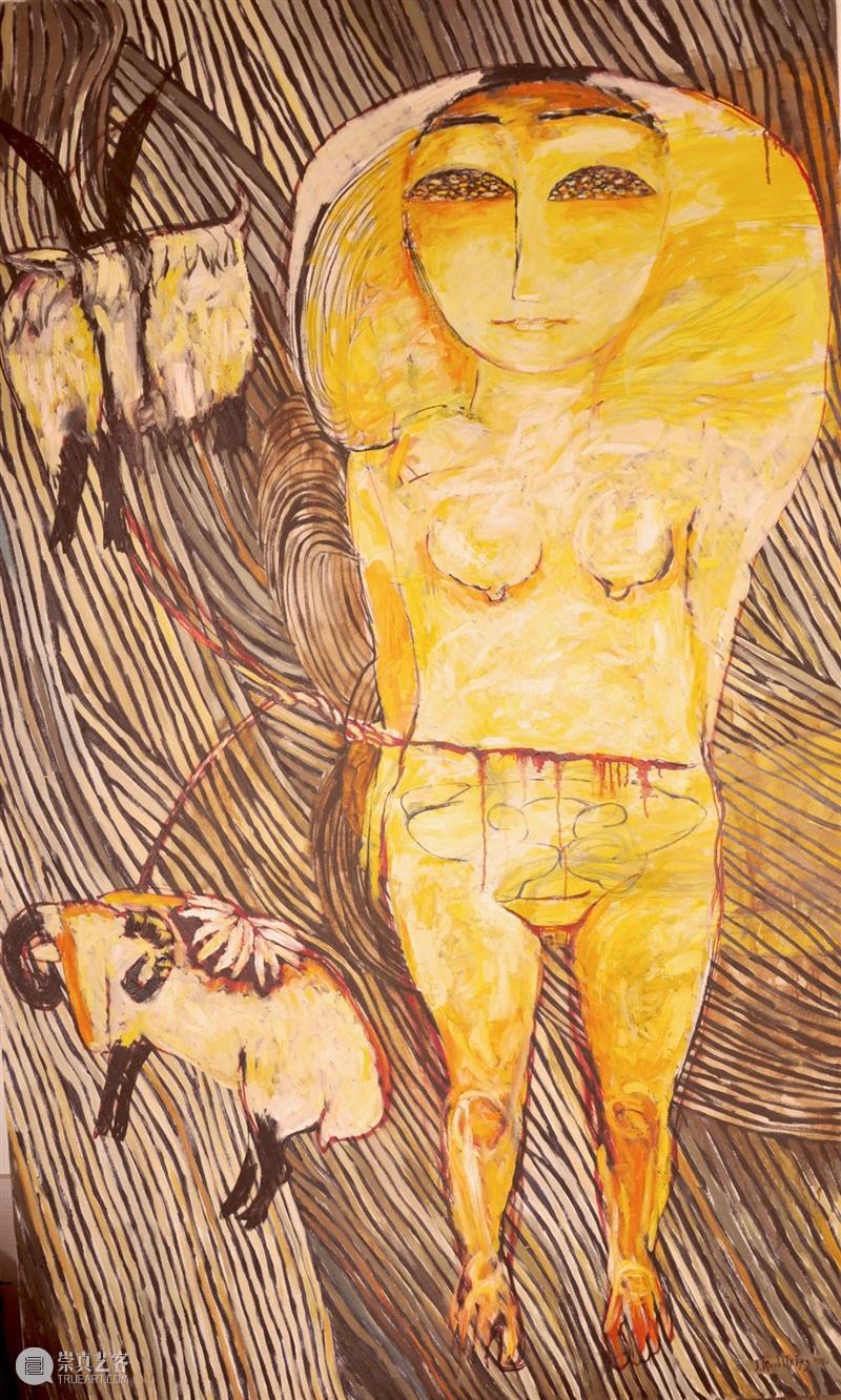 2021 NomadRelays|Munkhtsetseg Jalkhaajav: Healing and Protection Nomad Relays born Mongolia and Ulaanbaatar painting sculpture collage Shanghai 崇真艺客