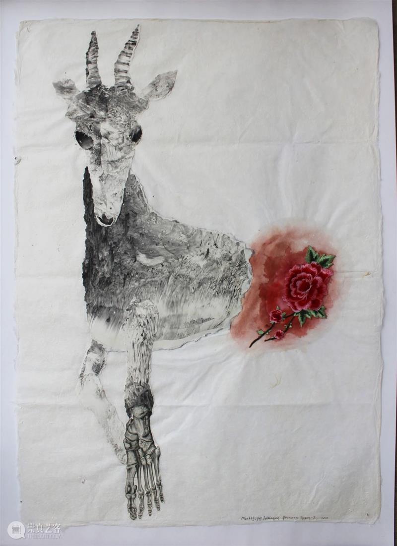 2021 NomadRelays|Munkhtsetseg Jalkhaajav: Healing and Protection Nomad Relays born Mongolia and Ulaanbaatar painting sculpture collage Shanghai 崇真艺客