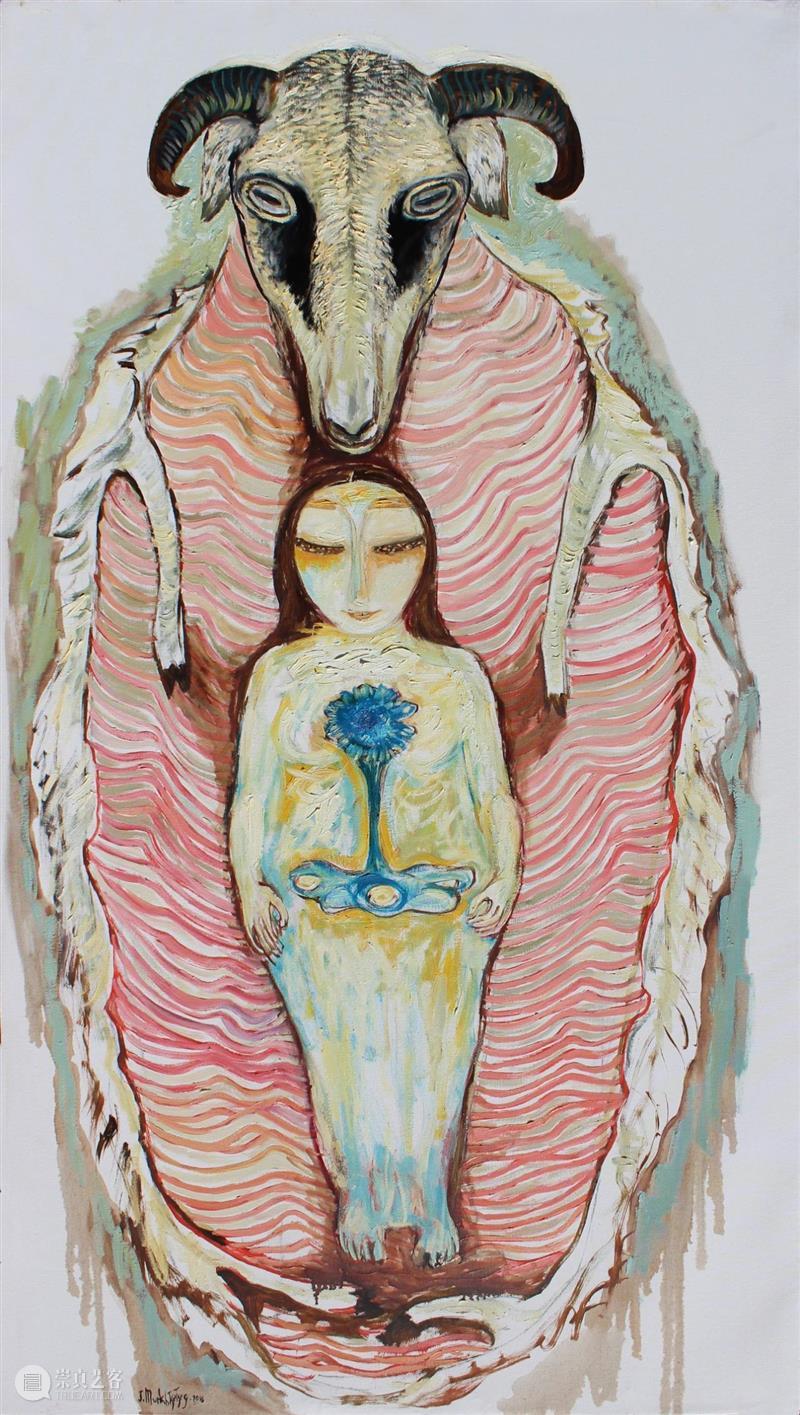 2021 NomadRelays|Munkhtsetseg Jalkhaajav: Healing and Protection Nomad Relays born Mongolia and Ulaanbaatar painting sculpture collage Shanghai 崇真艺客