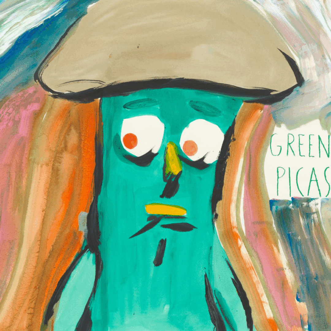 小绿人，从一代动画明星，变成当代绘画的经典形象 博文精选 卓纳画廊DavidZwirner 绘画 动画 形象 小绿人 从一 明星 雷蒙德 帕德伯恩 Raymond 冈比Gumby 崇真艺客