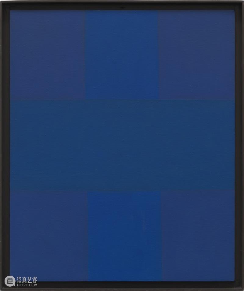 今日生日 | 艾德·莱茵哈特（Ad Reinhardt） 艾德 莱茵哈特 Reinhardt 生日 上图 蓝色绘画 布面 油画 厘米 艺术 崇真艺客