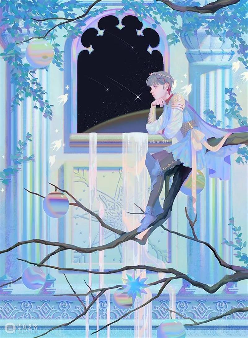 糖果色静物 静物 糖果色 @kun333r 梦幻 插画 风格 配色 一幅画 世界 作品 崇真艺客